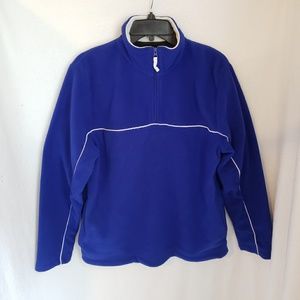 Mens 1/2 zip fleece pullover sz small